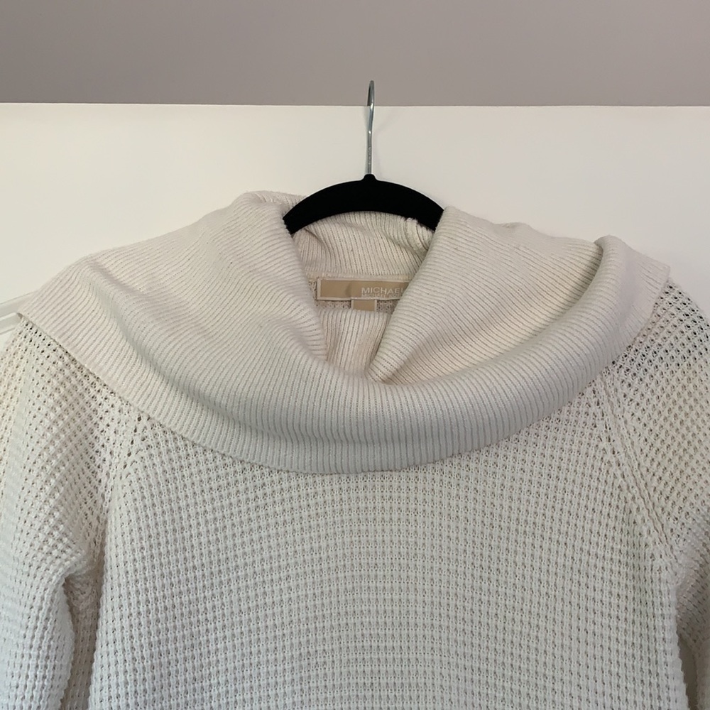 Michael Kors Ivory Cowl Neck Sweater - Picture 2 of 7